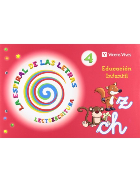 11LECTOESCRITURA 4ESPIRAL DE LETRAS INFANTIL