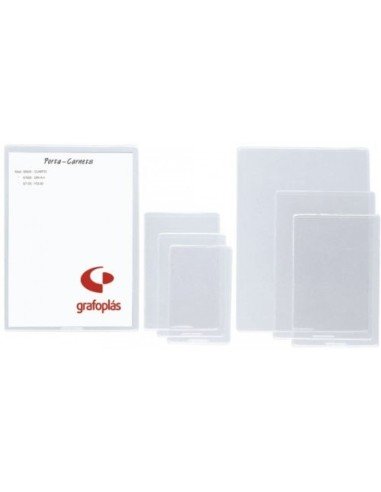 C 50 fundas transparentes con unero 102x60mm pvc 150 micras