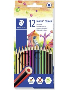 ESTUCHE 12 LAPICES NORIS COLOUR 185 COLORES SURTIDOS
