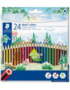 ESTUCHE 24 LAPICES NORIS COLOUR 185 COLORES SURTIDOS