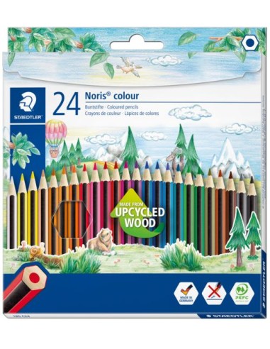 ESTUCHE 24 LAPICES NORIS COLOUR 185 COLORES SURTIDOS