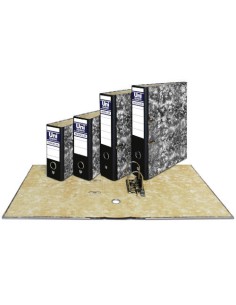 CAJA PARA ARCHIVADOR 1/4N NOVOCLAS COLOR NEGRO UNISYSTEM NOVOCLAS 7480010 Pack 12 Unid