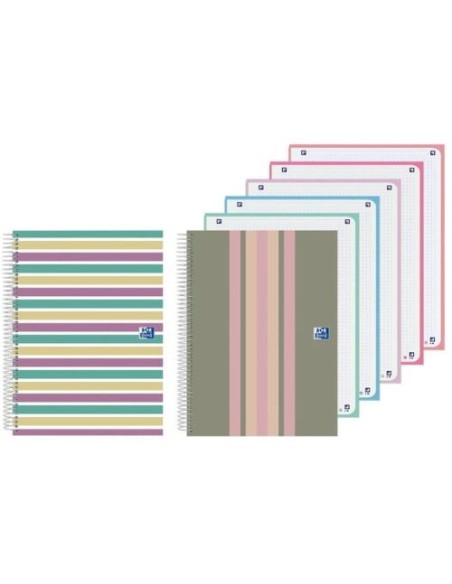 Cuaderno espiral a4 120h 90g cuad5x5 ebook5 colorblock 2 modelos surtidos Cuaderno espiral a4 120h 90g cuad5x5 ebook5 colorblock 2 modelos surtidos