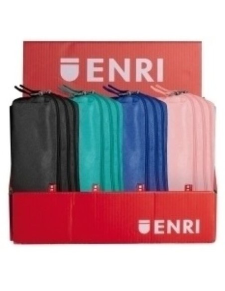 Exp 20 portatodo triple colores surtidos 21x7x11cm poliester Enri