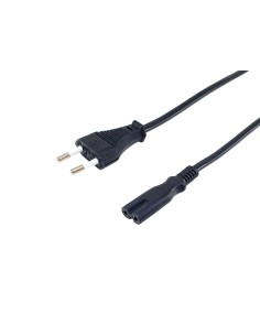 112160 cable de transmisión Negro 1,8 m C7 acoplador 2 pines