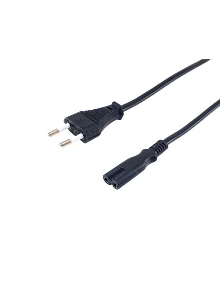 112160 cable de transmisión Negro 1,8 m C7 acoplador 2 pines