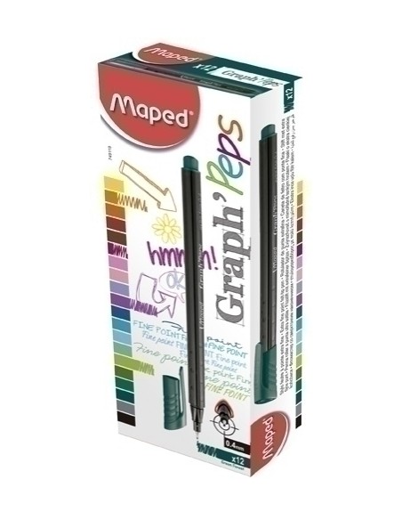 ROTUL.MAPED GRAPH PEPS GREEN FOREST - Pack de 12 unidades