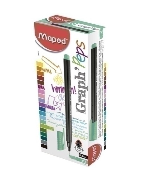 ROTUL.MAPED GRAPH PEPS JADE - Pack de 12 unidades