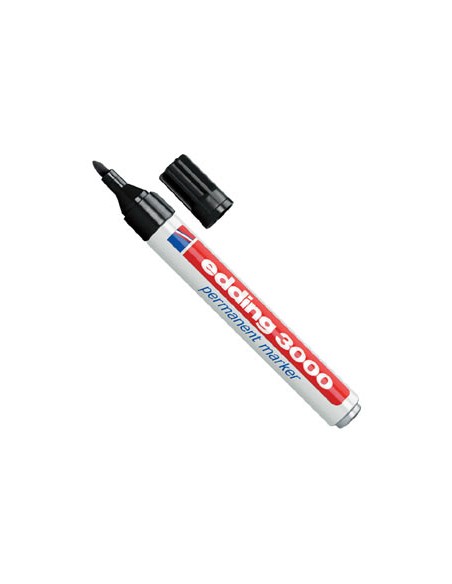 3000 marcador permanente Negro 10 pieza(s)