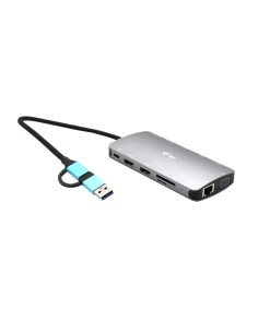 USB 3.0 USB-C/Thunderbolt 3x Display Metal Nano Dock with LAN + Power Delivery 100 W