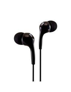 Auriculares internos estéreo, ligeros, aislamiento de ruido para utilizar dentro del oído, 3,5 mm, negro
