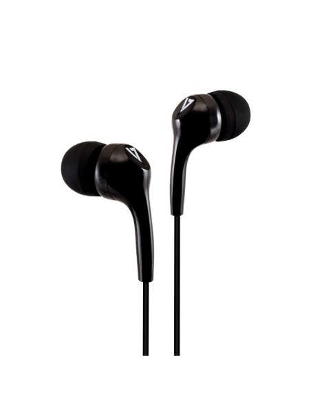 Auriculares internos estéreo, ligeros, aislamiento de ruido para utilizar dentro del oído, 3,5 mm, negro