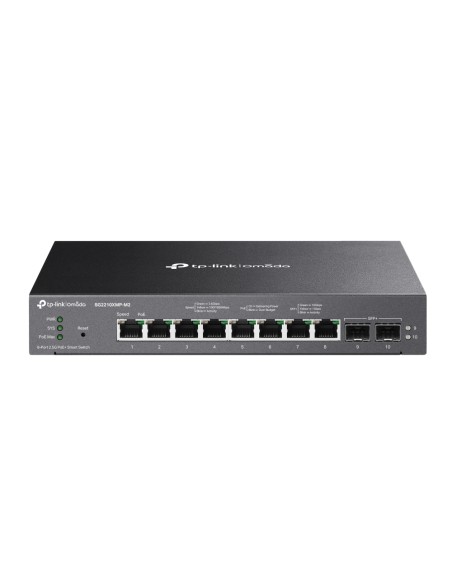 Omada SG2210XMP-M2 switch Gestionado L2/L2+ 2.5G Ethernet (100/1000/2500) Energía sobre Ethernet (PoE) Montaje en pared/escritor