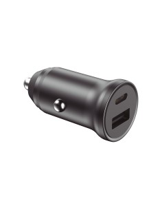 Cargador de coche 20 W, Carga rápida, Power Delivery y Quick Charge 3.0, Multipuerto, Negro