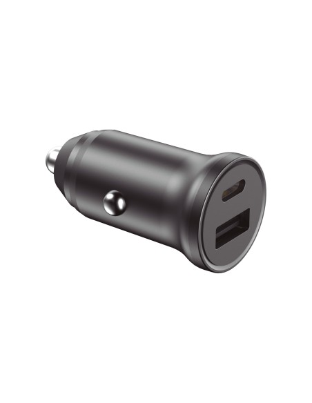 Cargador de coche 20 W, Carga rápida, Power Delivery y Quick Charge 3.0, Multipuerto, Negro