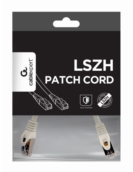 PP6A-LSZHCU-W-0.25M cable de red Blanco 0,25 m Cat6a S/FTP (S-STP)