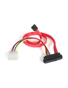 Adaptador Cable de 45cm Divisor SAS 29 Pines a Molex Macho LP4 y SATA - SFF-8482