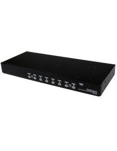 Conmutador Switch KVM 8 Puertos de Vídeo VGA HD15 USB 2.0 USB A PS/2 - 1U Rack Estante