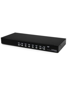 Conmutador Switch KVM 8 Puertos de Vídeo VGA HD15 USB 2.0 USB A - 1U Rack Estante
