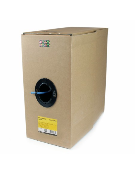 Bobina de Cable de Red Ethernet Cat6 a Granel - 304,8m - Sólido - CMR - Azul - Se Ajusta a TAA