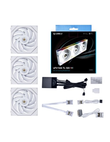 UNI FAN TL Carcasa del ordenador Ventilador 12 cm Blanco