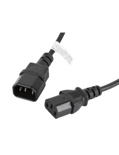 CA-C13E-10CC-0018-BK cable de transmisión Negro 1,8 m C13 acoplador C14 acoplador