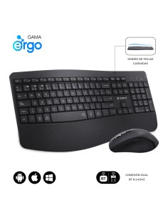 Teclado con ratón COMBO DUAL OFFICE PROWAVE BLACK