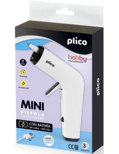 Pistola encoladora mini con bateria 10w
