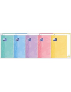 Paq 5 bloc a4 80h 90g dots europeanbook1 microperforado touch colores pastel