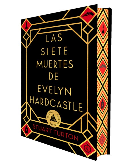 Las siete muertes de Evelyn Hardcastle Ed especial limitada en tapa dura con cantos pintados