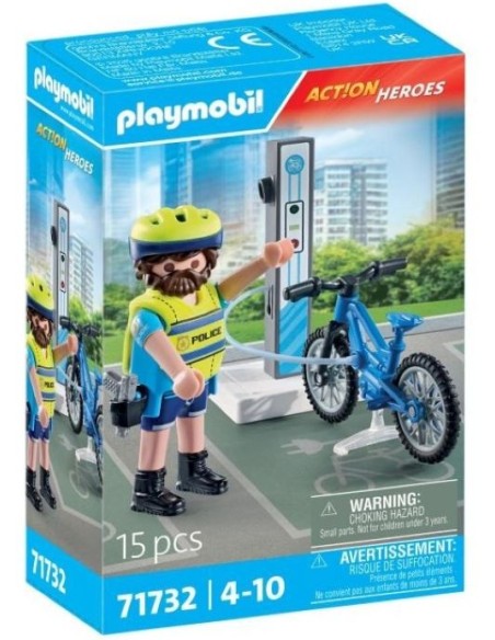PATRULLA EN BICICLETA PLAYMOBIL