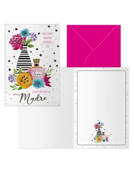 Pack 6 trajetas felicitacion modelo dia madre bodegon 115x17cm