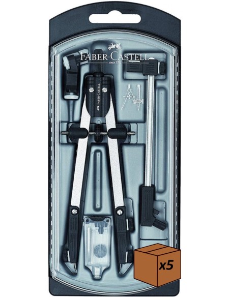 pack 5u compas de ajuste rapido con alargadera y adaptador universal