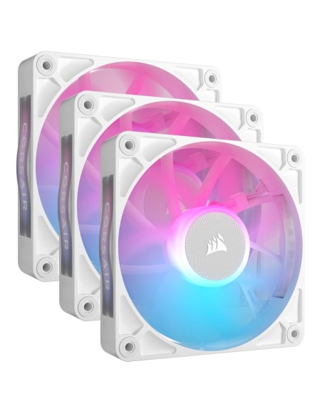 iCUE LINK RX120 RGB Carcasa del ordenador Ventilador 12 cm Blanco 3 pieza(s)