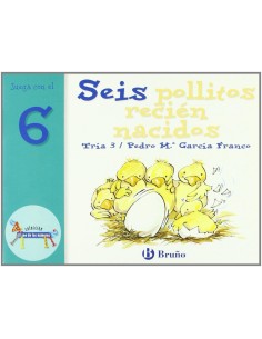 Seis pollitos recien nacidos