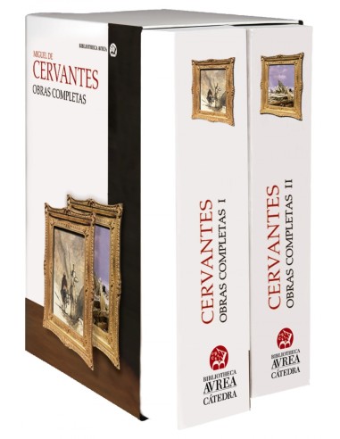 ESTUCHE OBRAS COMPLETAS CERVANTES VOLS I Y II