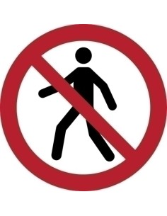 PICTOGRAMA  PROHIBIDO EL PASO  B/1