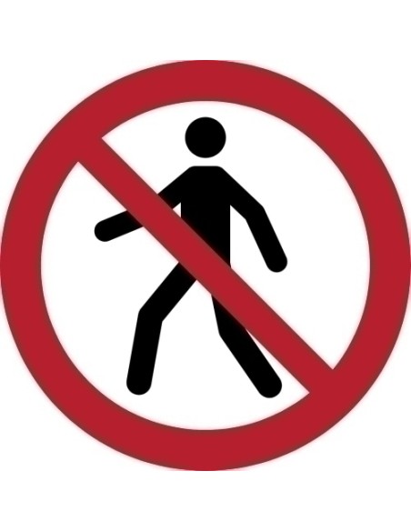 PICTOGRAMA  PROHIBIDO EL PASO  B/1