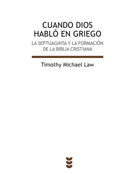 Cuando Dios hablo en griego