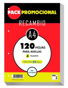 Recambio a4 10020h 4 taladros 90g cuad4x4 c m pacsa