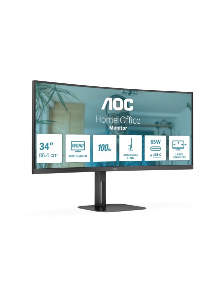 V5 CU34V5C/BK LED display 86,4 cm (34") 3440 x 1440 Pixeles Wide Quad HD Negro