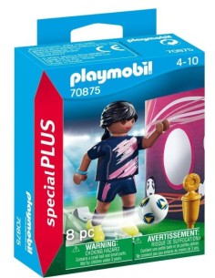 FUTBOLISTA CON MURO DE GOL PLAYMOBIL