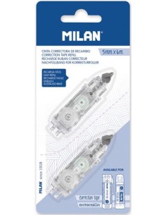 C 12 BLISTER 2 RECAMBIOS CINTA CORRECTORA CILINDRICA 5MMX6M