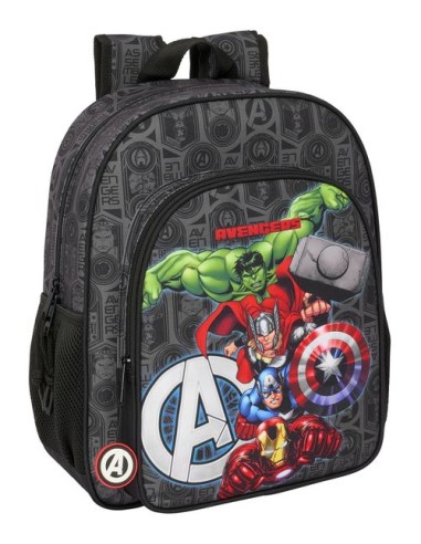 MOCHILA JUNIOR ADAPTABLE CARRO AVENGERS VENDETTA 32x38x12cm