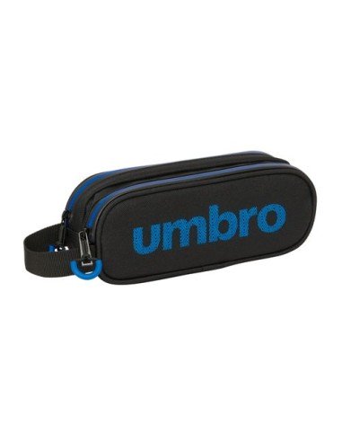 PORTATODO DOBLE UMBRO JET BLACK 21x8x6cm