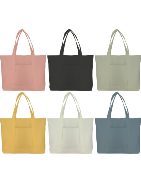 BOLSA TOTE BAG COTTON ROSA 56x37x16cm