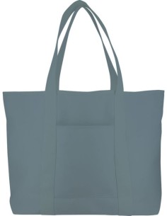 BOLSA TOTE BAG COTTON AZUL 56x37x16cm