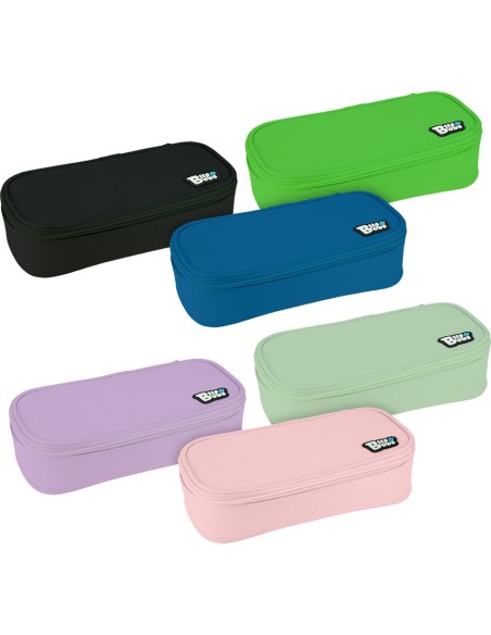 PORTATODO RECTANGULAR SIMPLE BampB AZUL 10x22x6cm