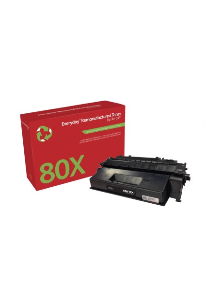 Everyday Tóner Everyday Mono remanufacturado de Xerox es compatible con HP 80X (CF280X), Capacidad alta