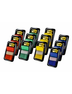 680-P10+2 Separador en blanco con pestaña Poliestirol Azul, Verde, Rojo, Amarillo